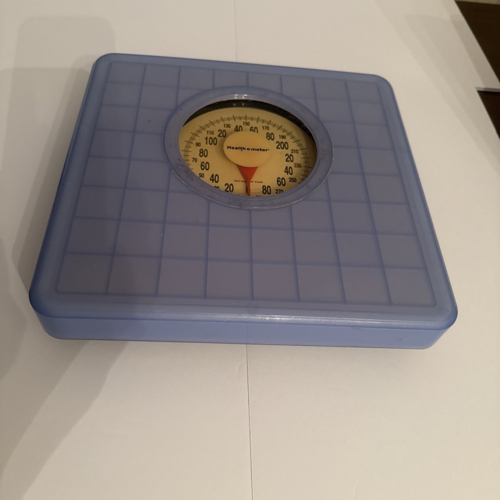 Vintage Health o meter Dial Scale Model HAB934 Blue Retro Bathroom Floor Scale